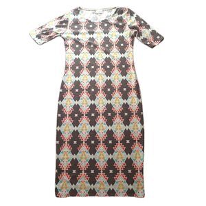 🥳Lularoe Julia Bodycon Tribal Print Dress Size XS‎